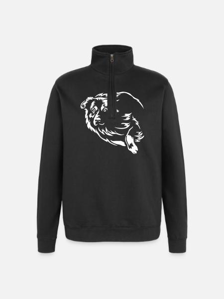 Australian Shepherd "Black Edition" - Quarter-Zip Sweatshirt - black