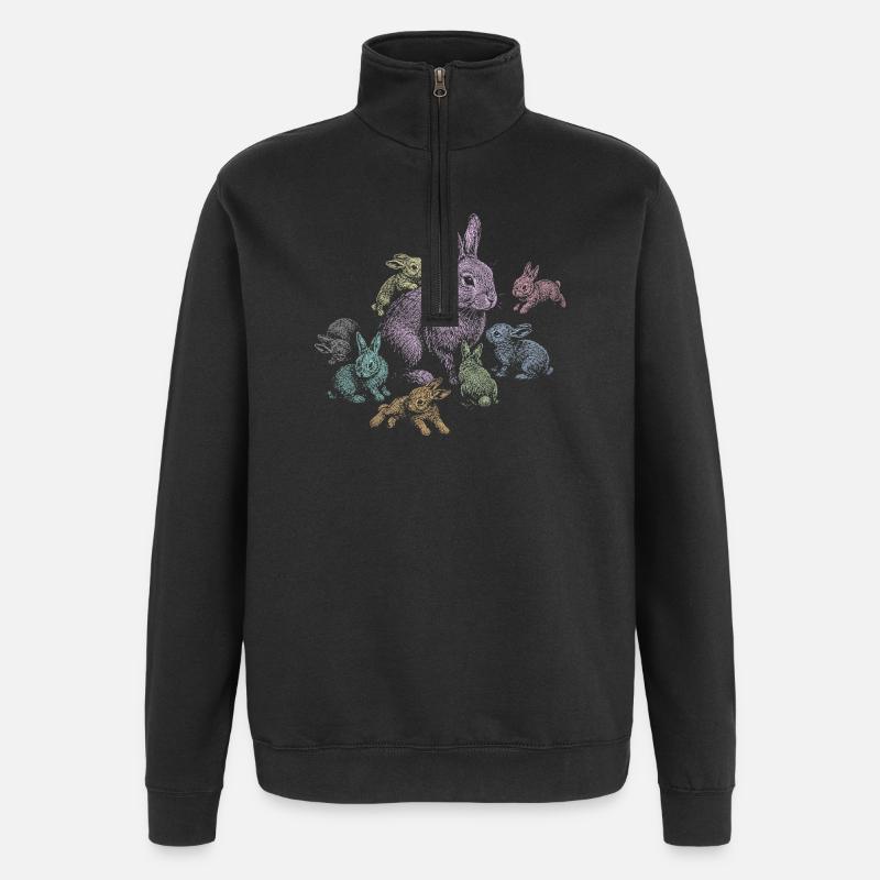 Rabbit - Quarter-Zip Sweatshirt - black