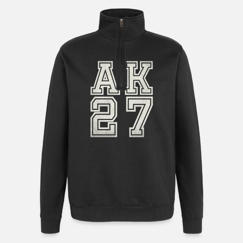 AK 27 - Quarter-Zip Sweatshirt - black