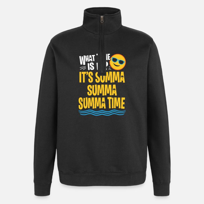 Summa Summa Time Tee - Sweat à zip 1/4 - noir