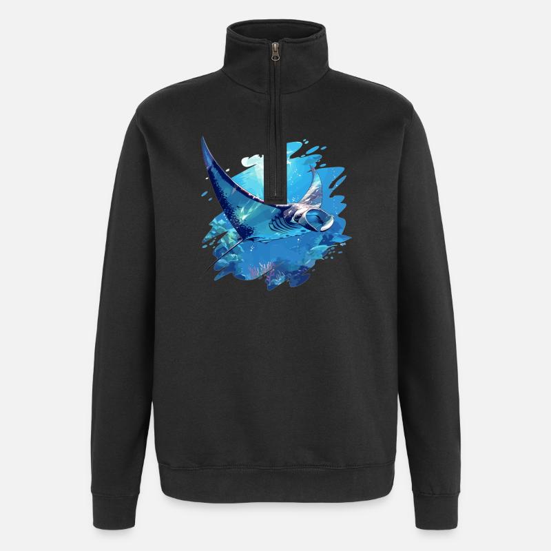 Rays Manta Rays - Quarter-Zip Sweatshirt - black