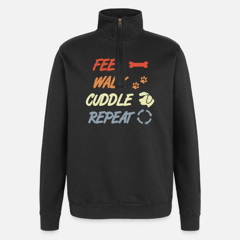 Cors français - Sweat à zip 1/4 - noir