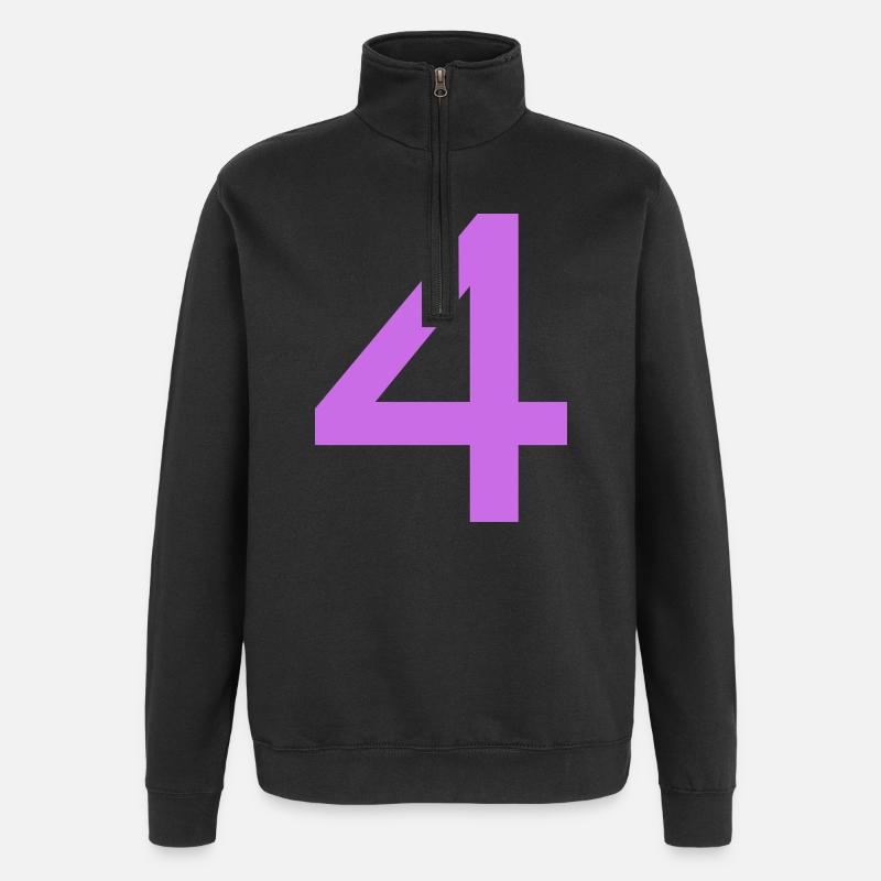 4 - Quarter-Zip Sweatshirt - black