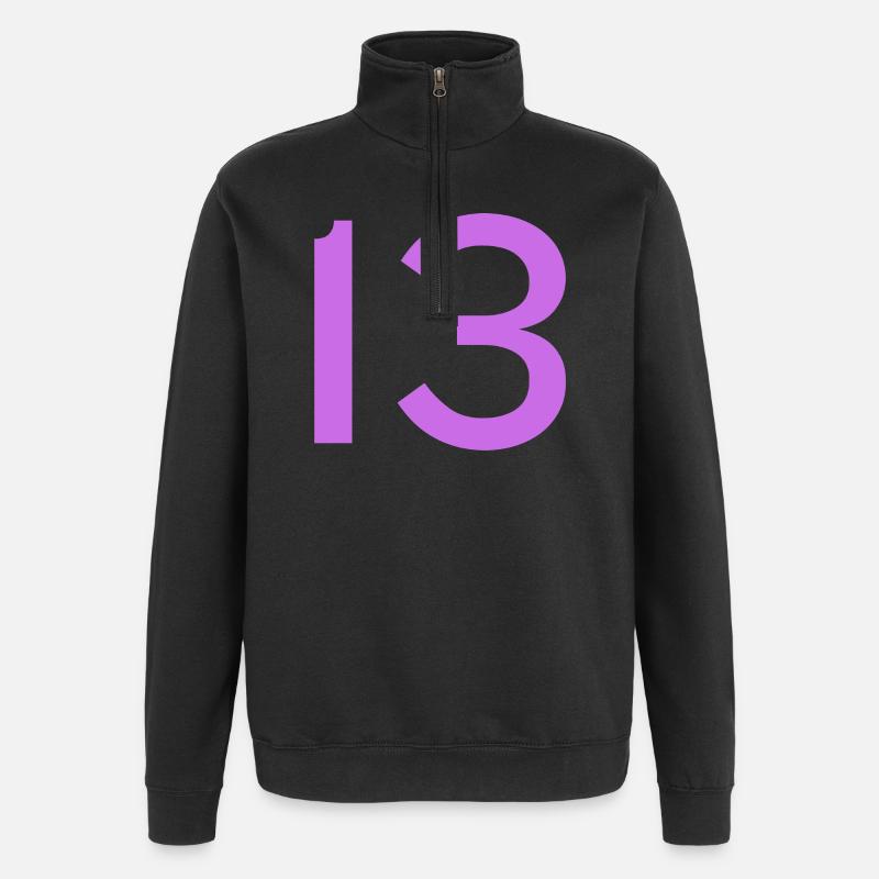 13 - Quarter-Zip Sweatshirt - black