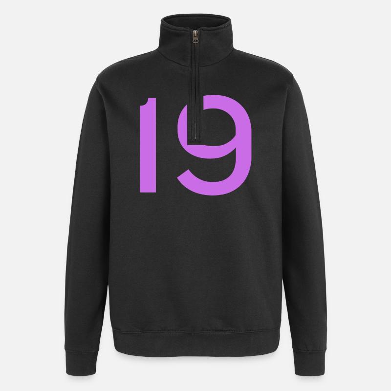 19 - Quarter-Zip Sweatshirt - black