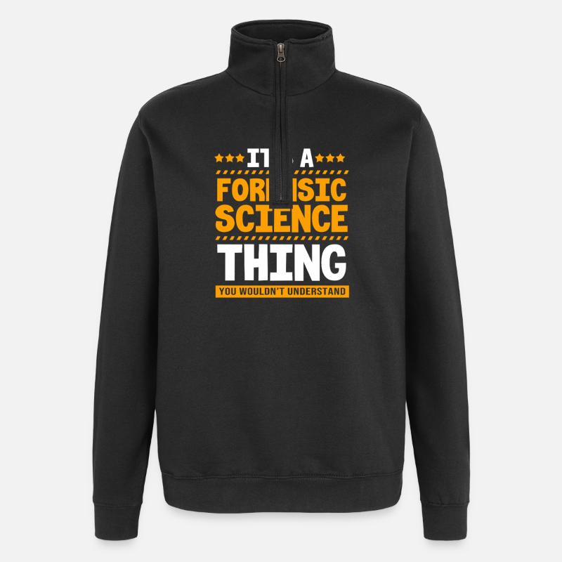 Experts médico-légaux - Sweat à zip 1/4 - noir