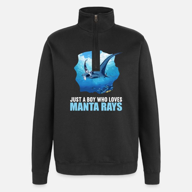 Rays Manta Rays - Quarter-Zip Sweatshirt - black