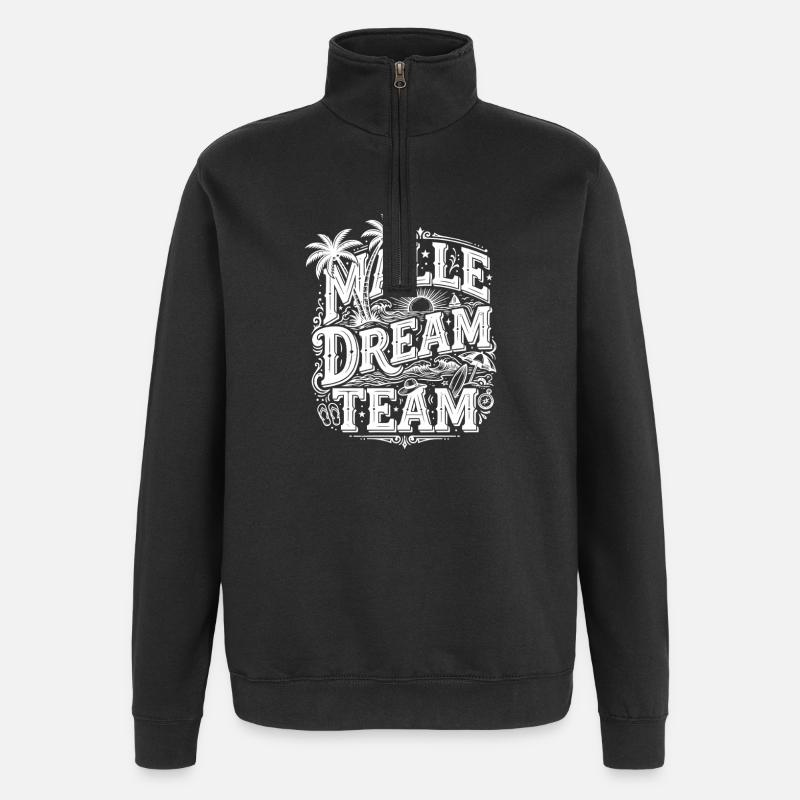 Malle Dream Team - Quarter-Zip-Sweatshirt - Schwarz