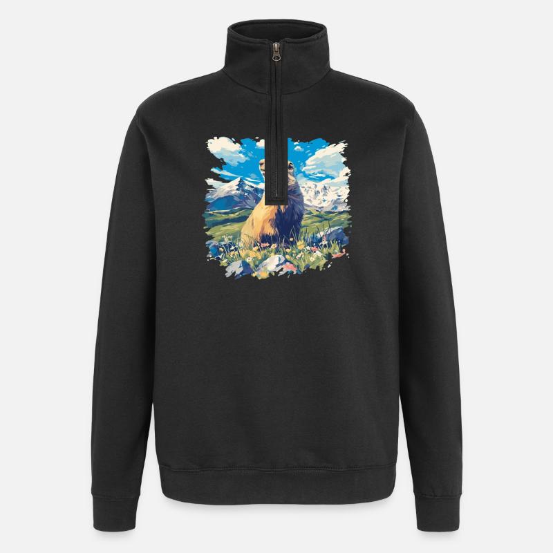 Marmots Groundhog - Quarter-Zip Sweatshirt - black