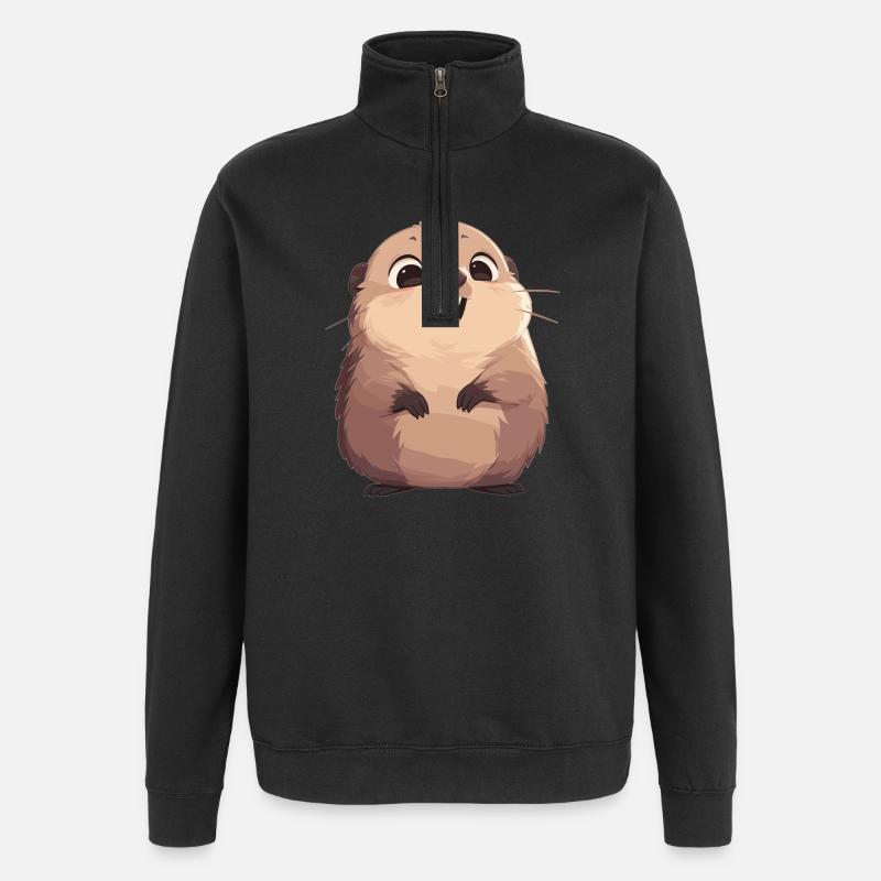 Murmeltiere Murmeltier - Quarter-Zip-Sweatshirt - Schwarz