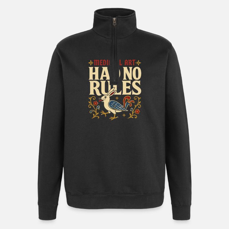 Medieval Marginalia. Strange - Quarter-Zip Sweatshirt - black