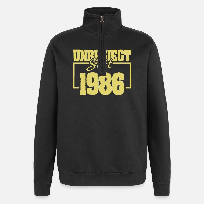 Unbesiegt 1986 - Quarter-Zip-Sweatshirt - Schwarz