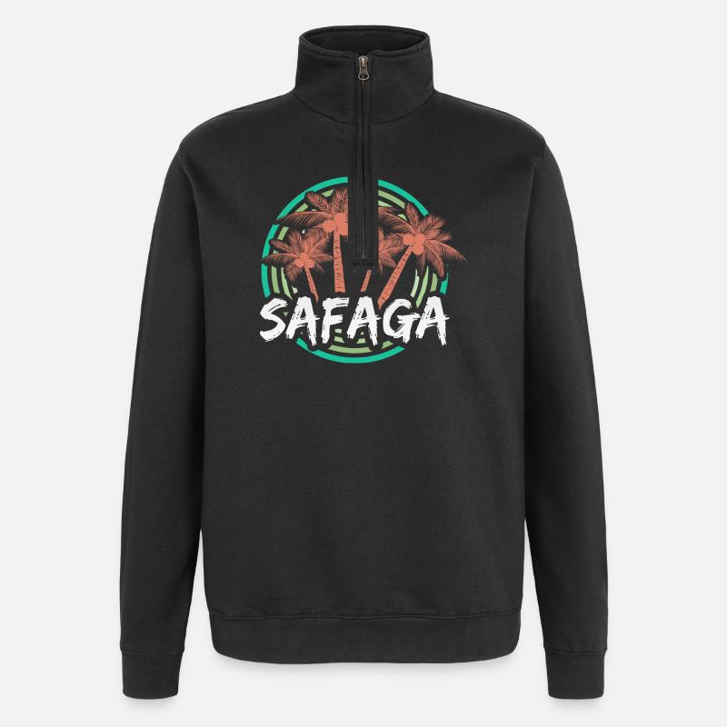 Fêtes de Safaga - Sweat à zip 1/4 - noir