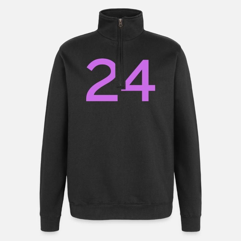 24 - Quarter-Zip Sweatshirt - black