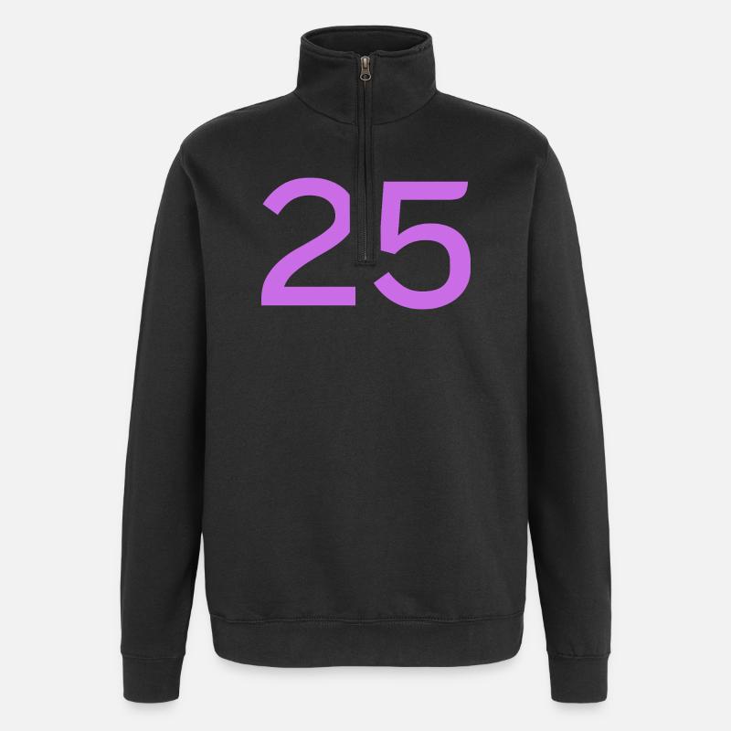 25 - Quarter-Zip Sweatshirt - black