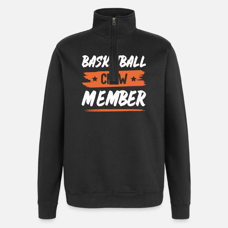 Équipe de basket-ball - Sweat à zip 1/4 - noir