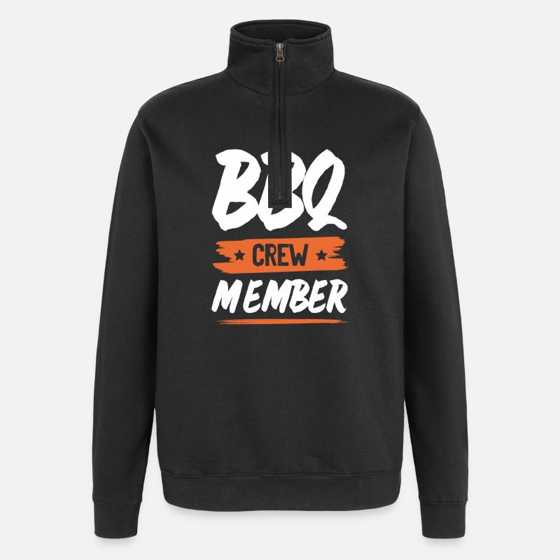 Bbq Crew - Quarter-Zip Sweatshirt - black