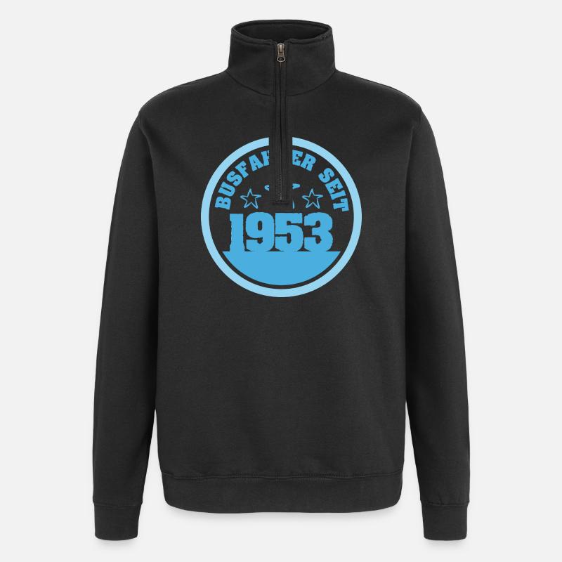 1953 - Quarter-Zip Sweatshirt - black