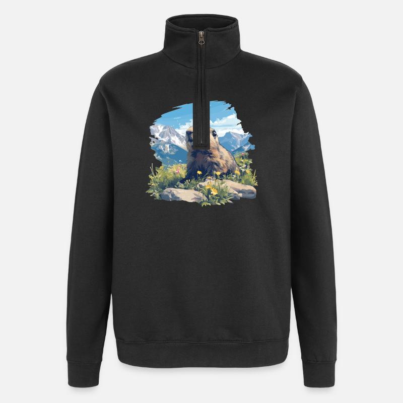 Marmots Groundhog - Quarter-Zip Sweatshirt - black