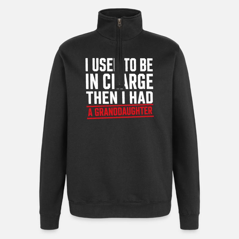 Früher Chef Jetzt Großmutter - Quarter-Zip Sweatshirt - black