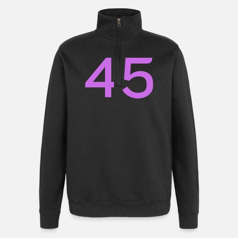 45 - Quarter-Zip Sweatshirt - black