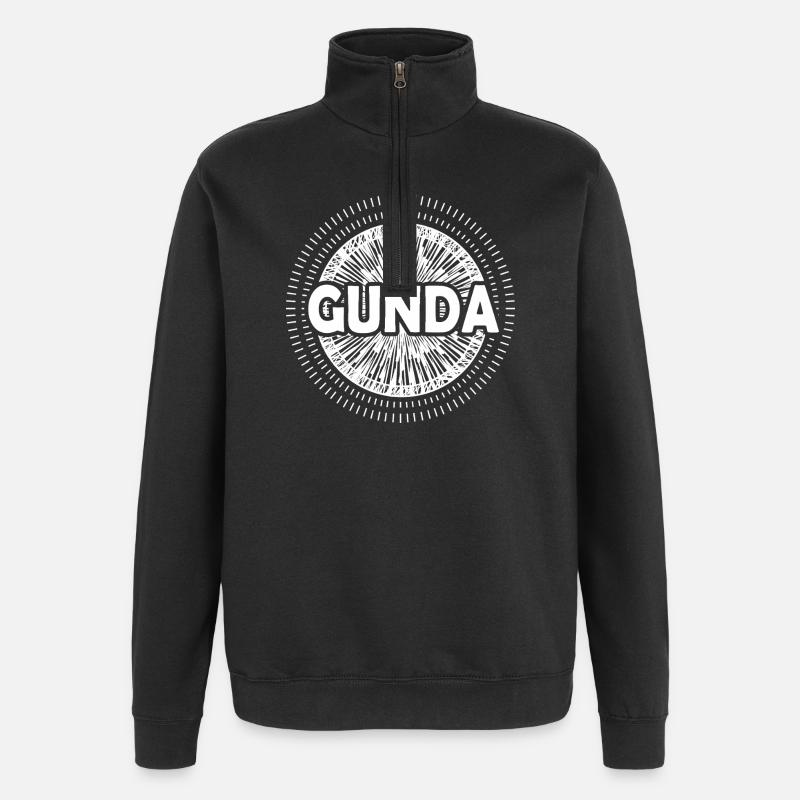 Gunda - Quarter-Zip-Sweatshirt - Schwarz