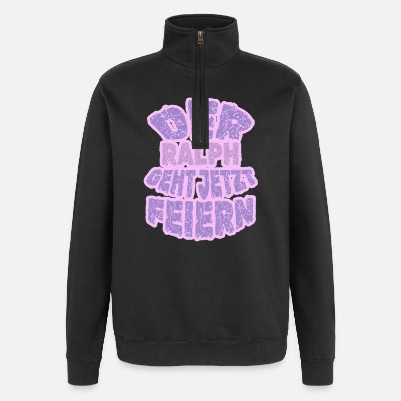 Ralph - Quarter-Zip-Sweatshirt - Schwarz