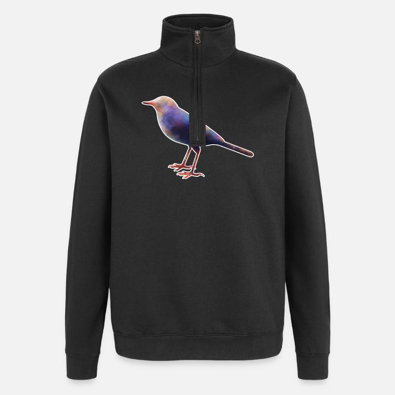 Wagtail.1 - Quarter-Zip Sweatshirt - black