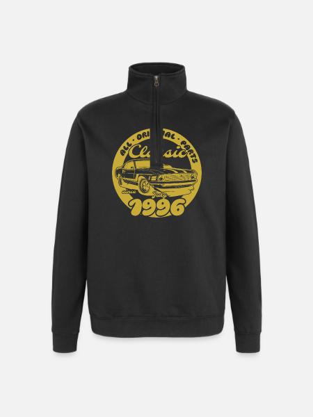 30th Birthday - Classic Musclecar 07/1996 - Quarter-Zip Sweatshirt - black