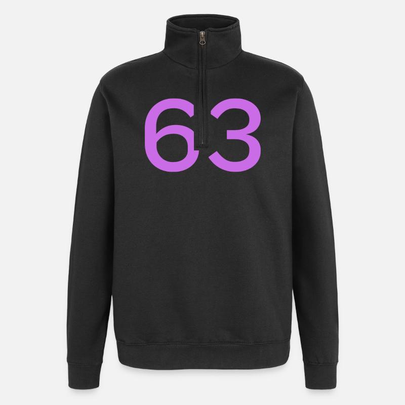 63 - Quarter-Zip Sweatshirt - black