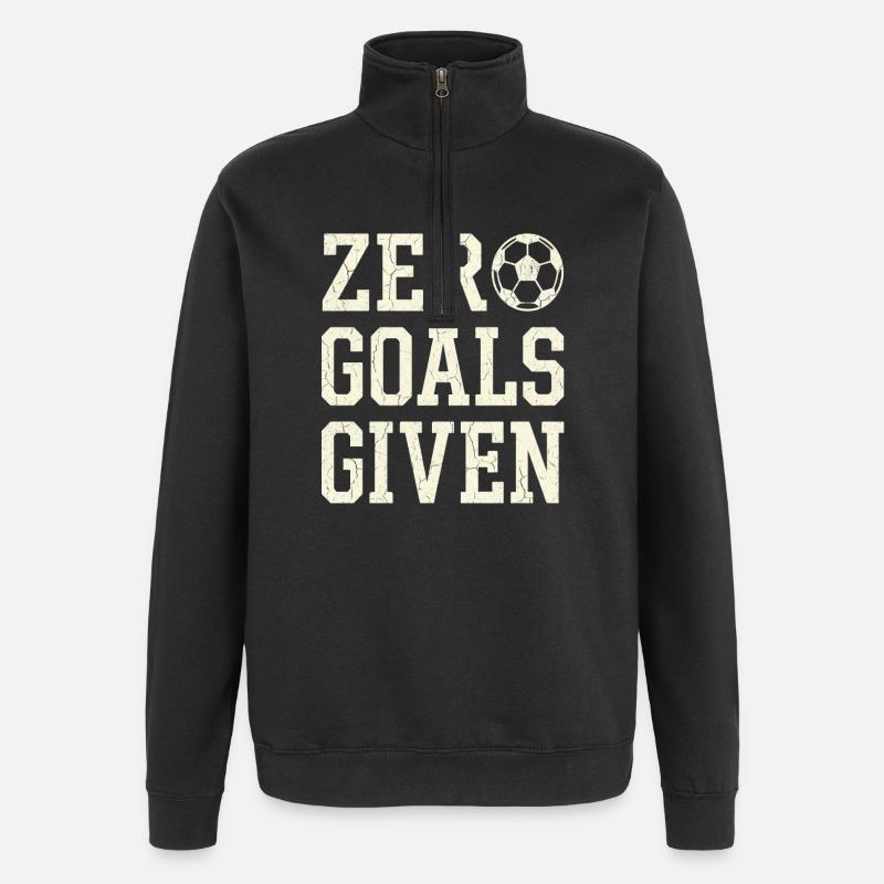 Zero Goals Given - Quarter-Zip Sweatshirt - black