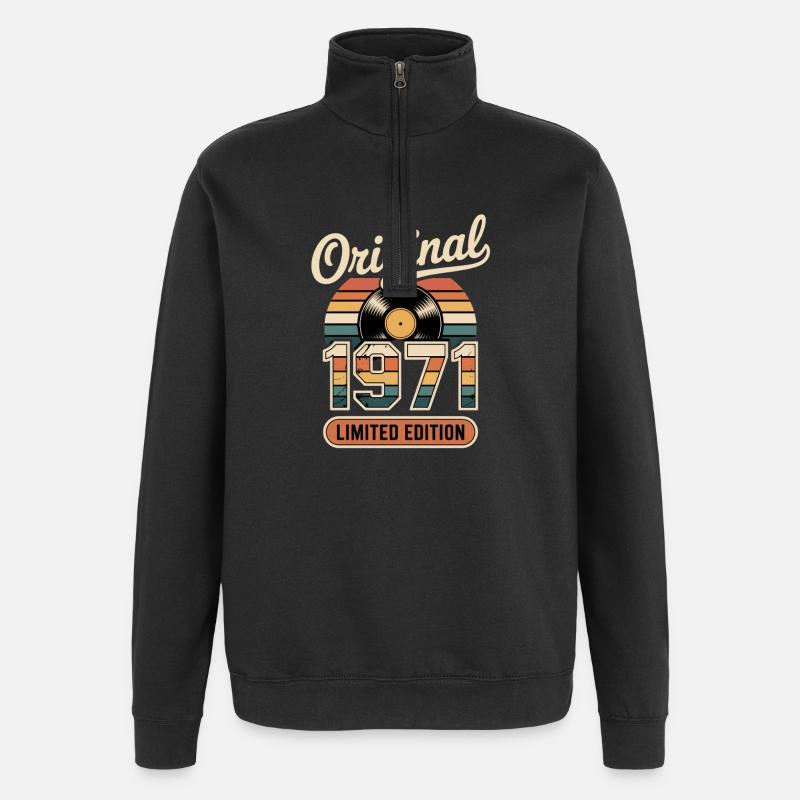 Edition limitée 1971 - Sweat à zip 1/4 - noir