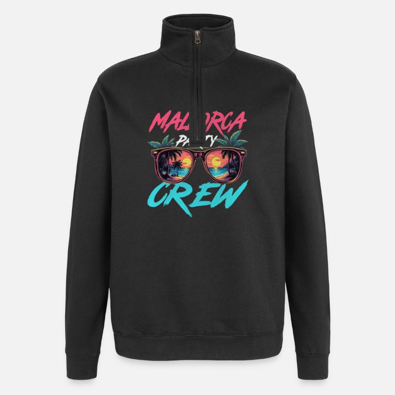 Mallorca Party Crew - Sweat à zip 1/4 - noir