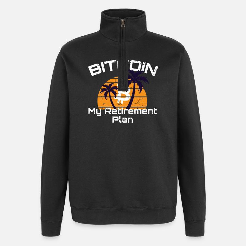 Bitcoin - 21 Million - Cryptocurrency - Quarter-Zip-Sweatshirt - Schwarz