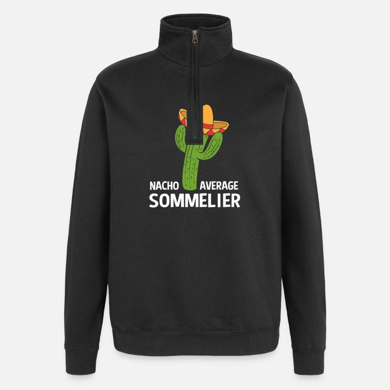 Wine Sommelier - Quarter-Zip Sweatshirt - black