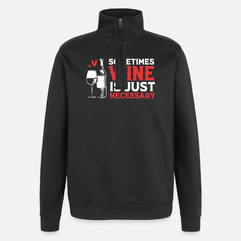 Sommelier - Quarter-Zip-Sweatshirt - Schwarz