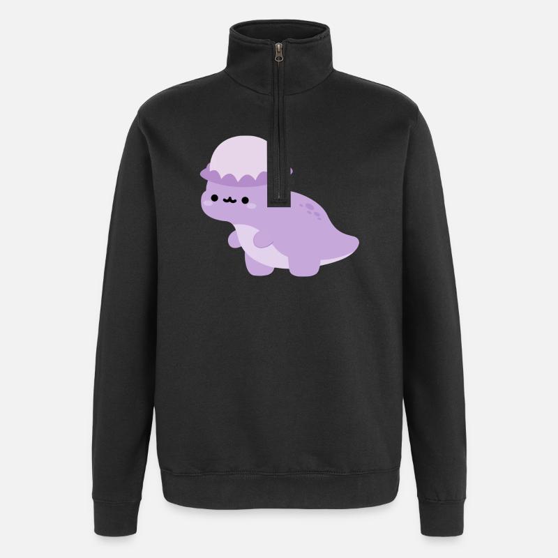 Pachycéphalosaures Dolly - Sweat à zip 1/4 - noir