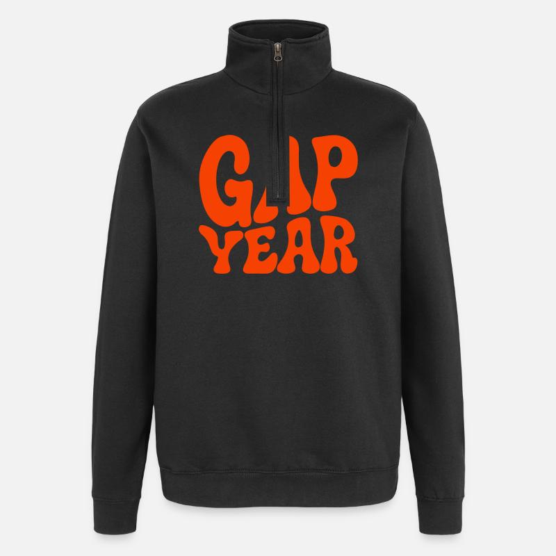 Gap Year - Quarter-Zip-Sweatshirt - Schwarz