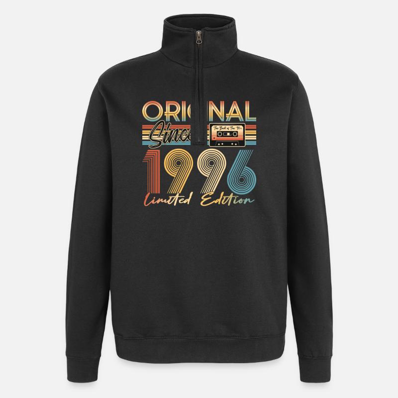 30e anniversaire, 30 ans - Sweat à zip 1/4 - noir