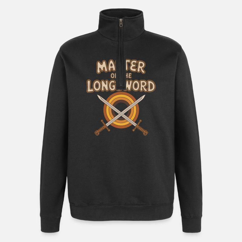 Maître de l’Épée Longue - Sweat à zip 1/4 - noir
