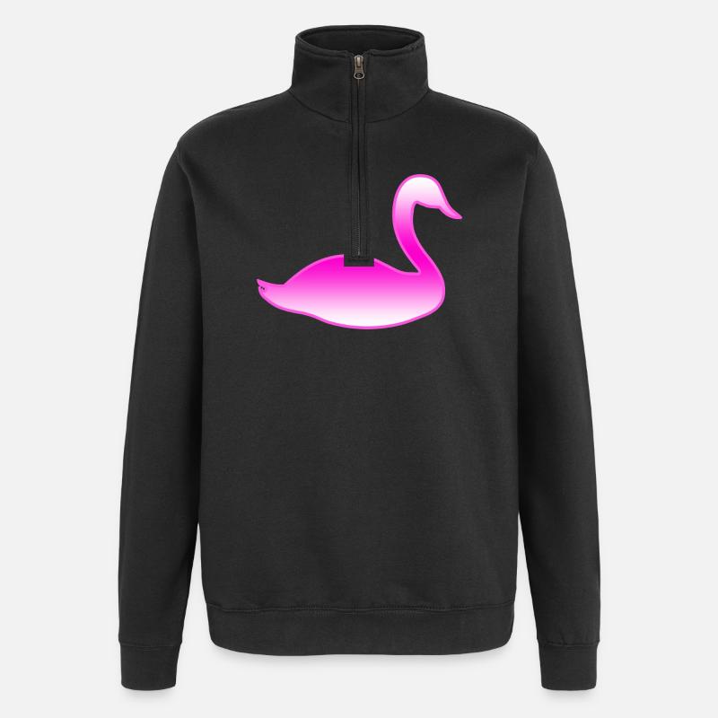 swan - Quarter-Zip Sweatshirt - black