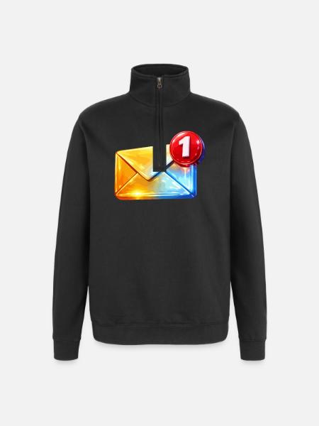 First Badge Email - Quarter-Zip Sweatshirt - black