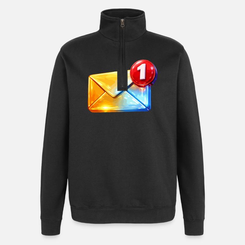 First Badge Email - Quarter-Zip Sweatshirt - black