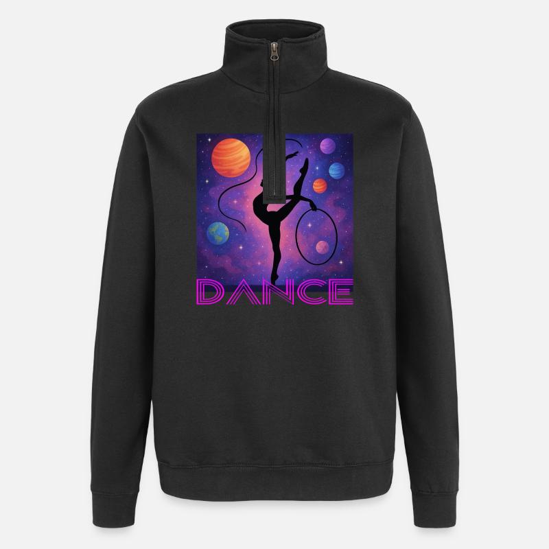 Danser - Sweat à zip 1/4 - noir