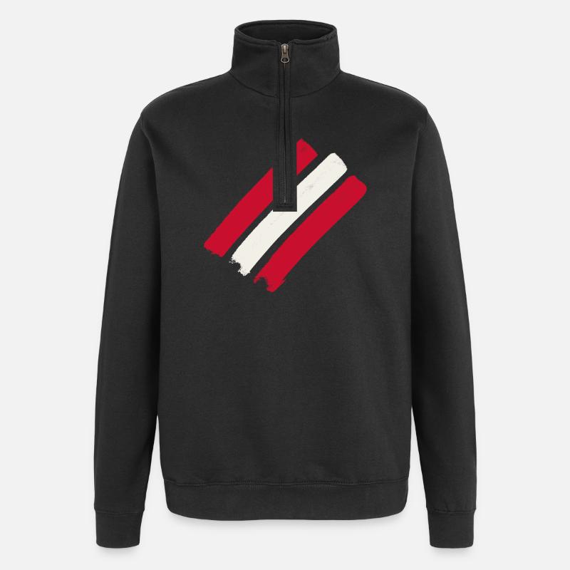 Austria - Quarter-Zip Sweatshirt - black
