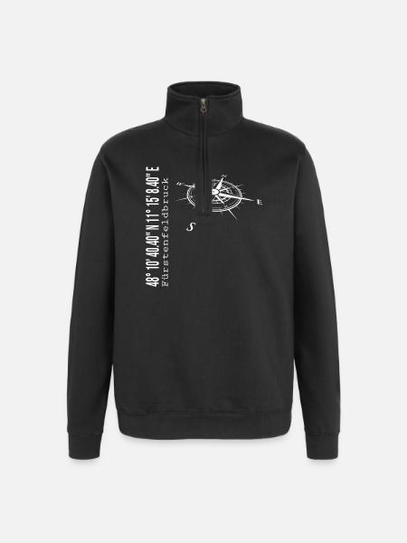 Fürstenfeldbruck - Quarter-Zip-Sweatshirt - Schwarz