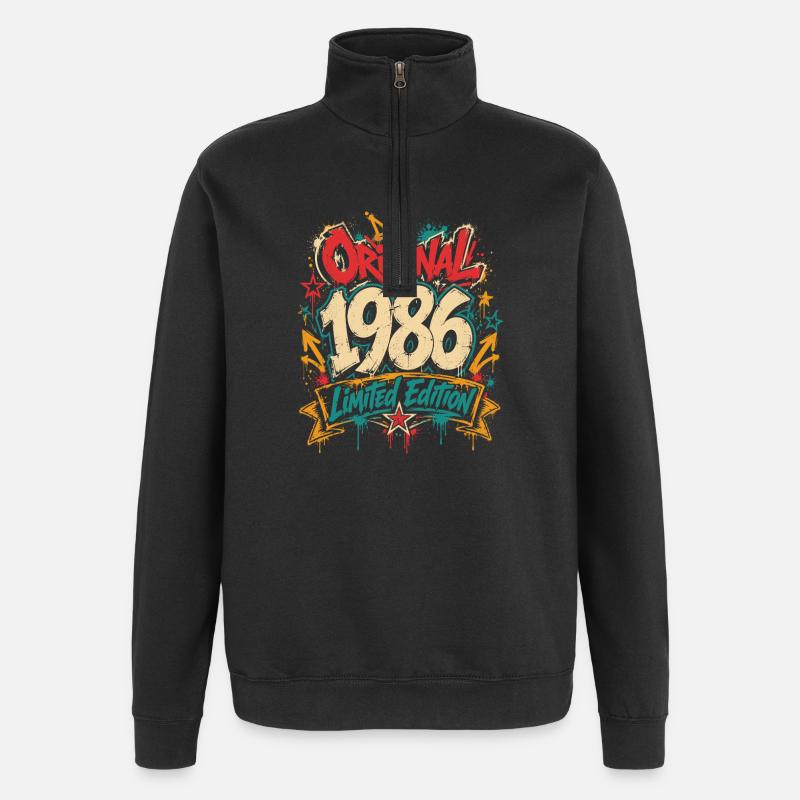 Original 1986 Limitierte Edition - Quarter-Zip-Sweatshirt - Schwarz