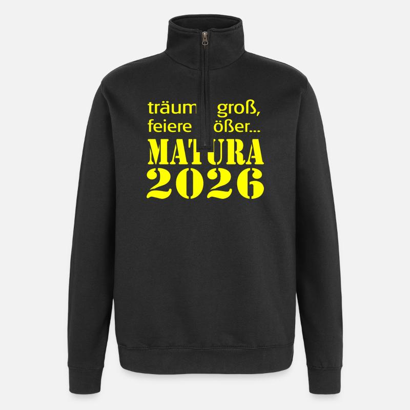  Matura 2026 - Quarter-Zip-Sweatshirt - Schwarz