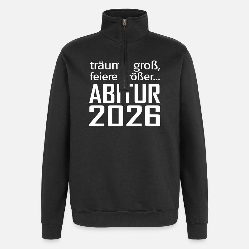 ABI - Quarter-Zip-Sweatshirt - Schwarz