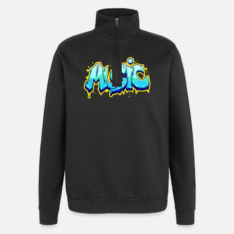 Music - Quarter-Zip Sweatshirt - black